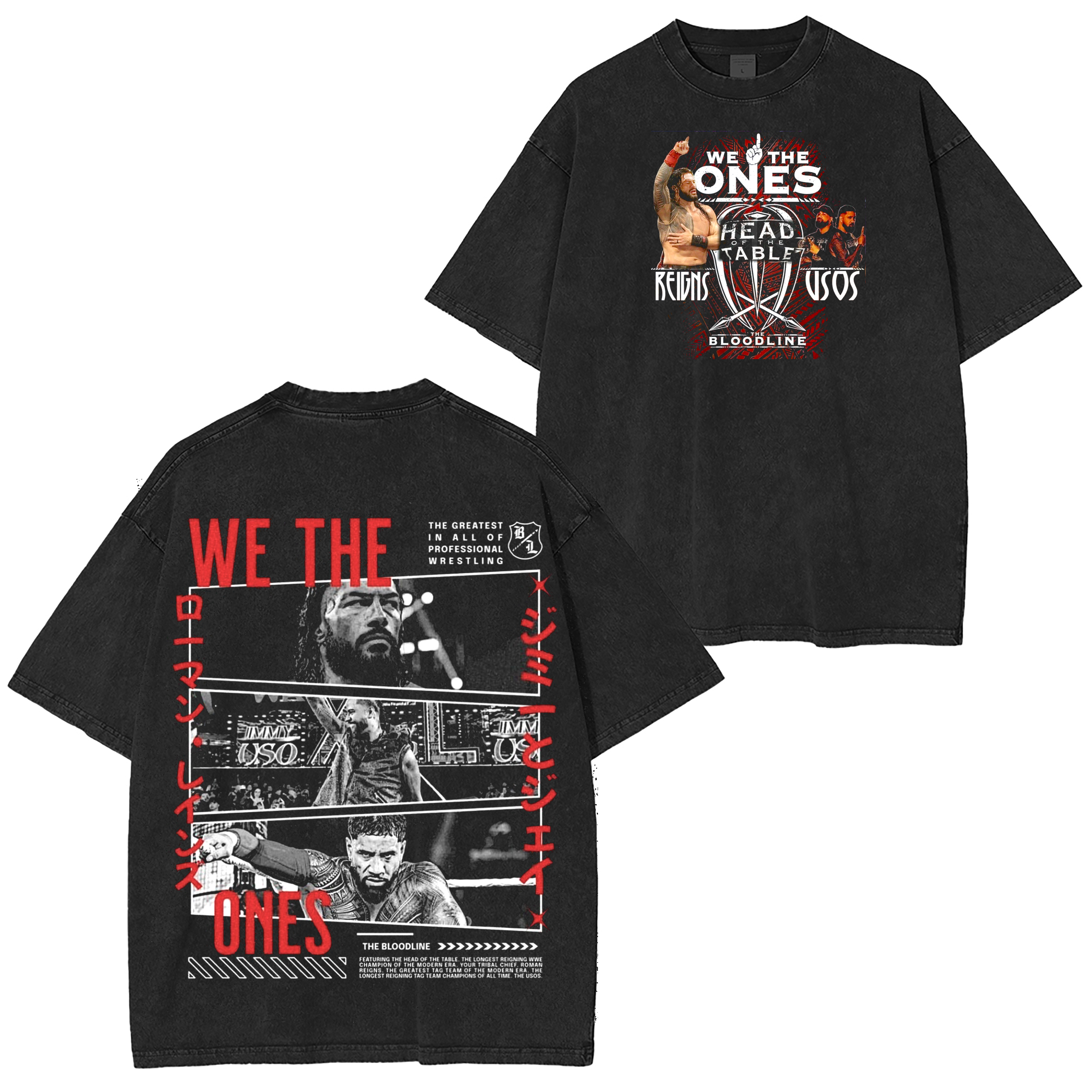 We The Ones,Roman Reigns WWE Oversized T-shirt/Crewneck/Hoodie