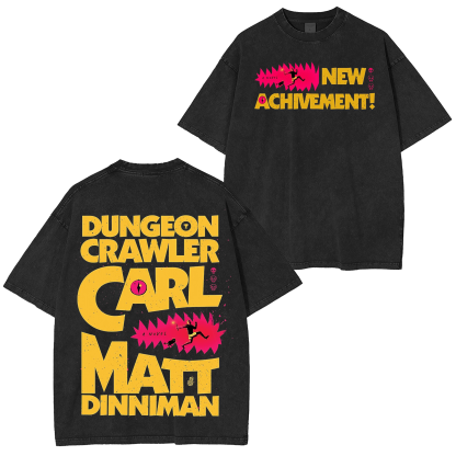 New Achievement Dungeon Crawler Carl Washed T-shirt/Crewneck/Hoodie