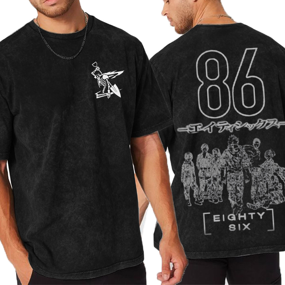 Eighty Six oversized Unisex Washed T-Shirt