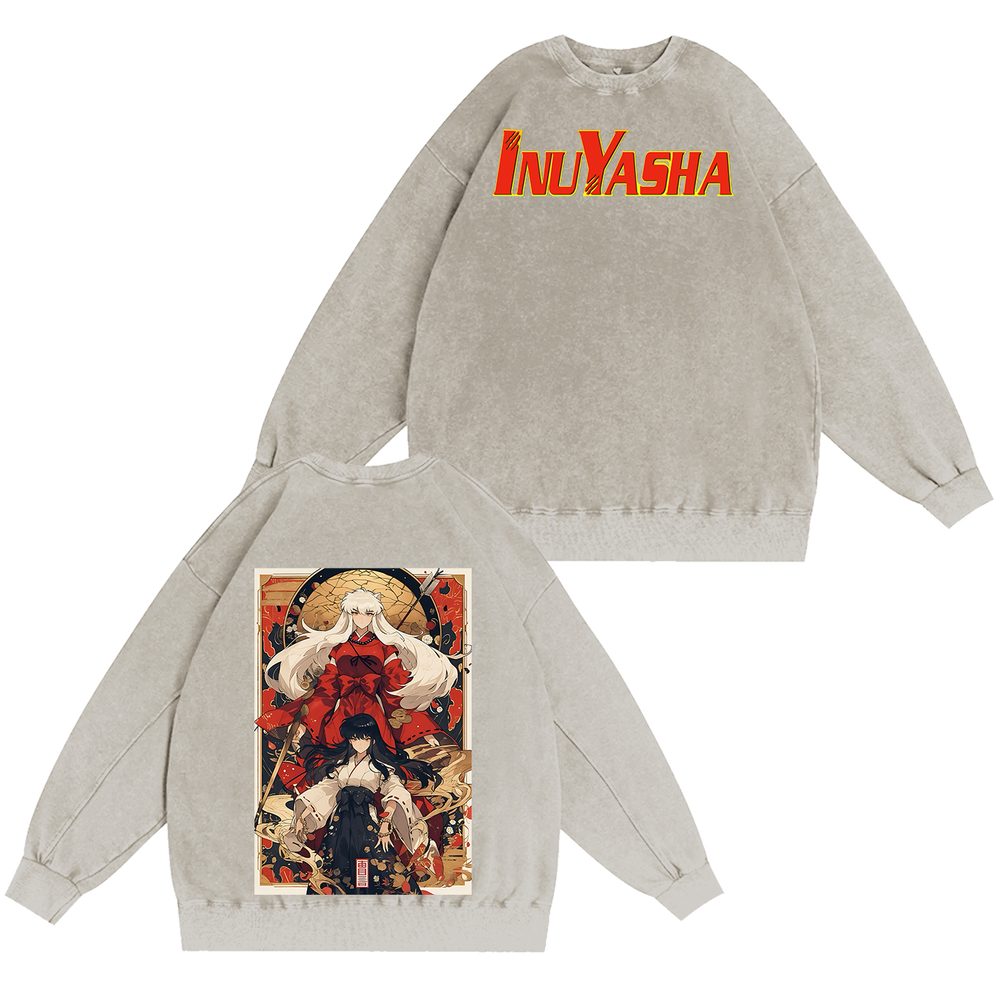 Inuyasha Vintage Unisex  Washed T-Shirt