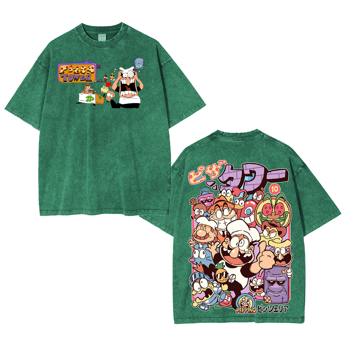 Pizza Tower indie game washed Unisex Washed T-Shirt