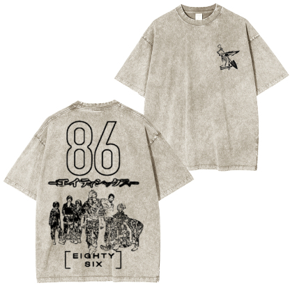 Eighty Six oversized Unisex Washed T-Shirt