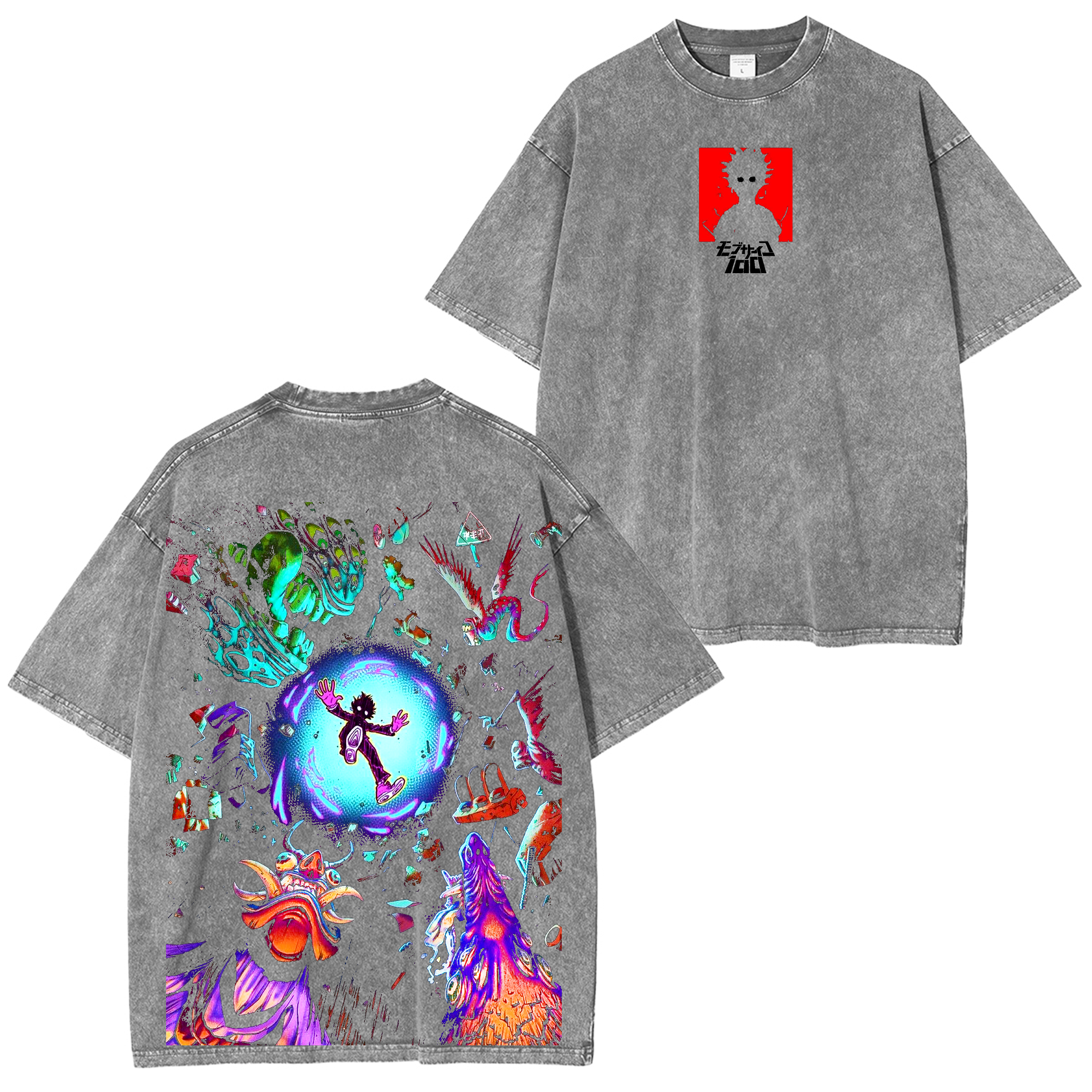 Shigeo Kageyama,Mob Psycho 100 Anime Unisex Washed T-Shirt