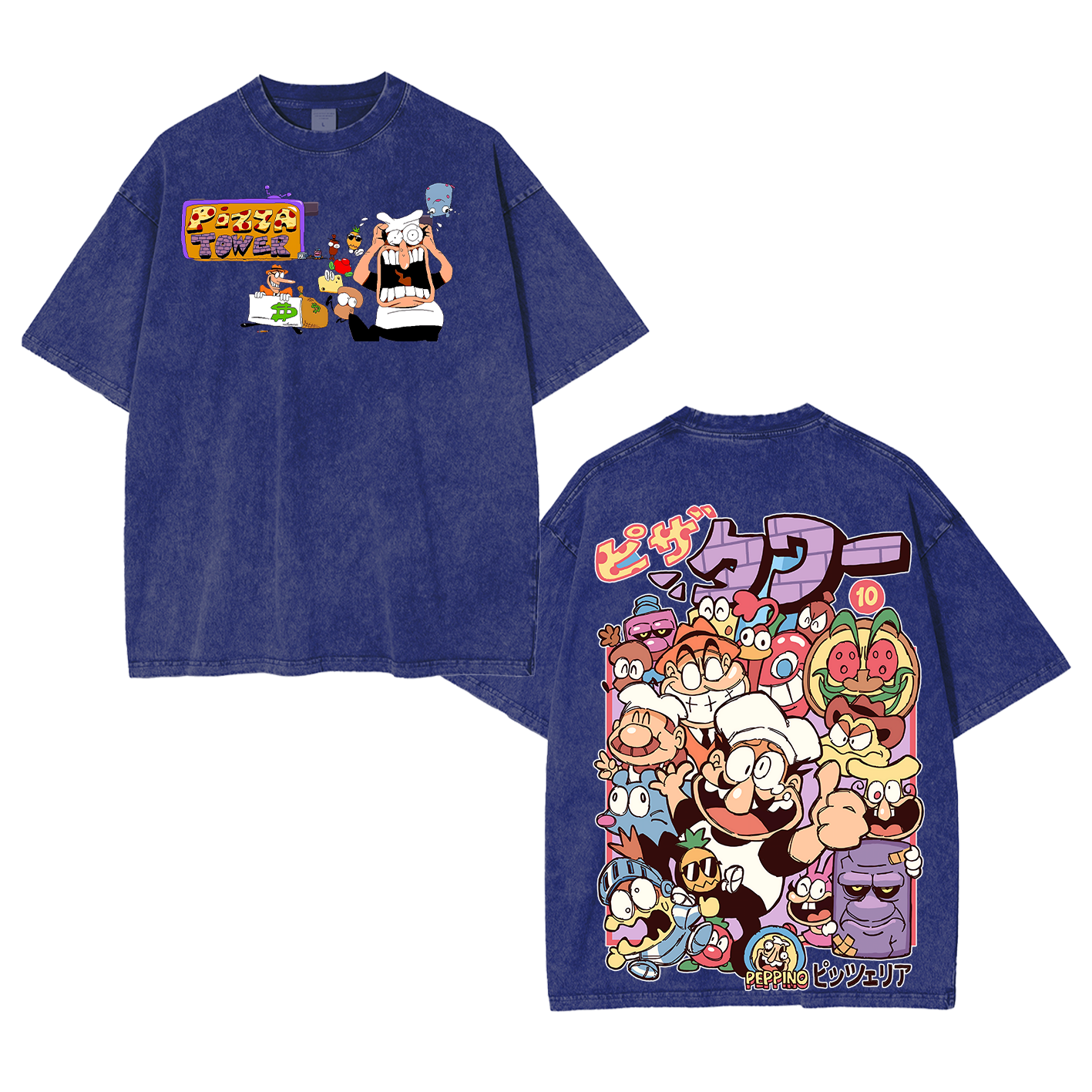 Pizza Tower indie game washed Unisex Washed T-Shirt