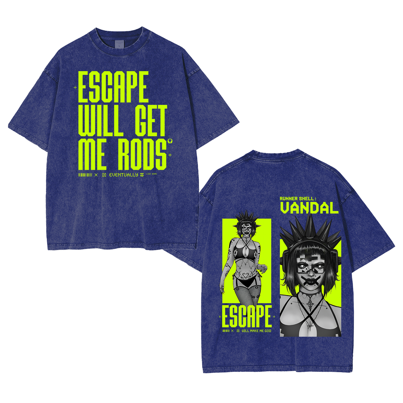 Marathon Escape Will Make Me God Unisex Washed T-Shirt