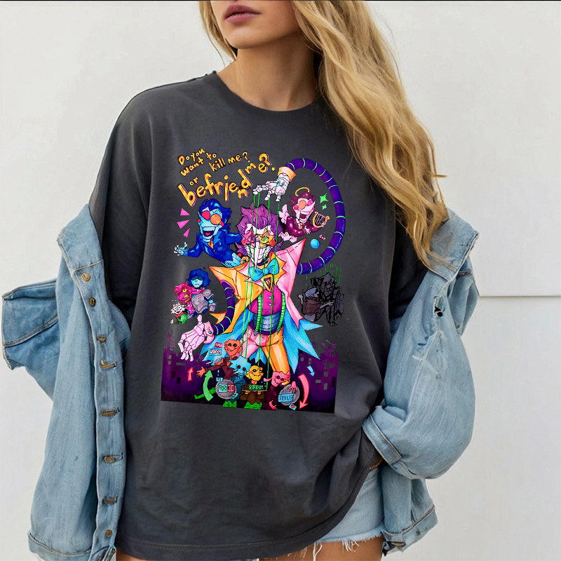 [Copy]Deltarune Funny Tenna Washed T-shirt/Crewneck/Hoodie