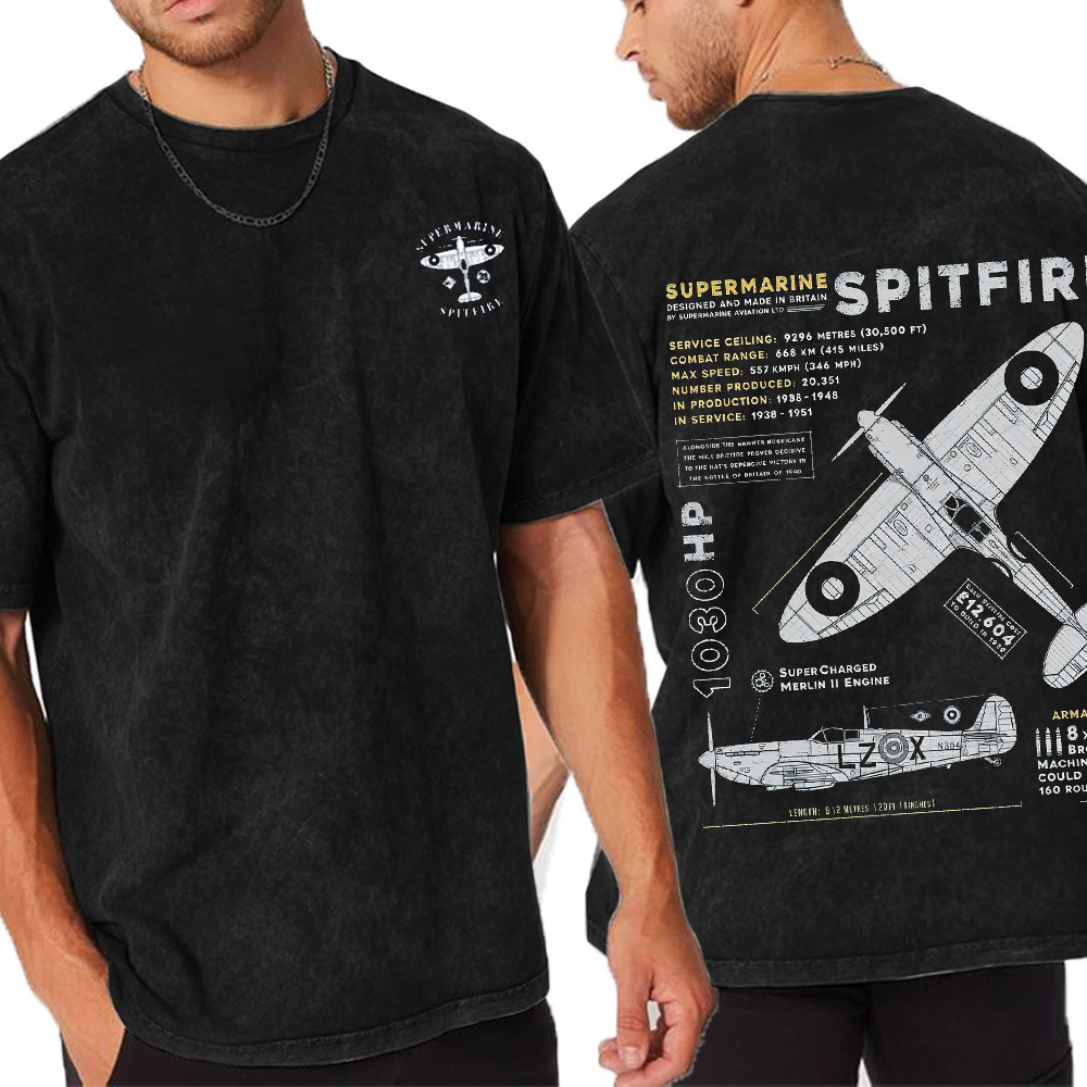 Supermarine Spitfire MK1 Oversized T-shirt/Crewneck/Hoodie