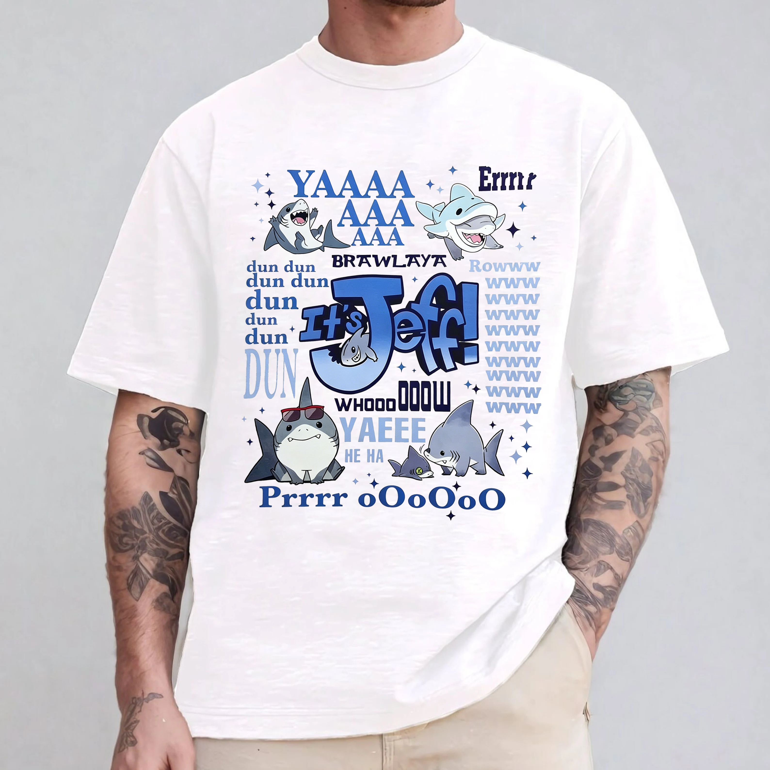 Cute Jeff the Land Shark Oversize Unisex Shirts/Crewneck/Hoodie
