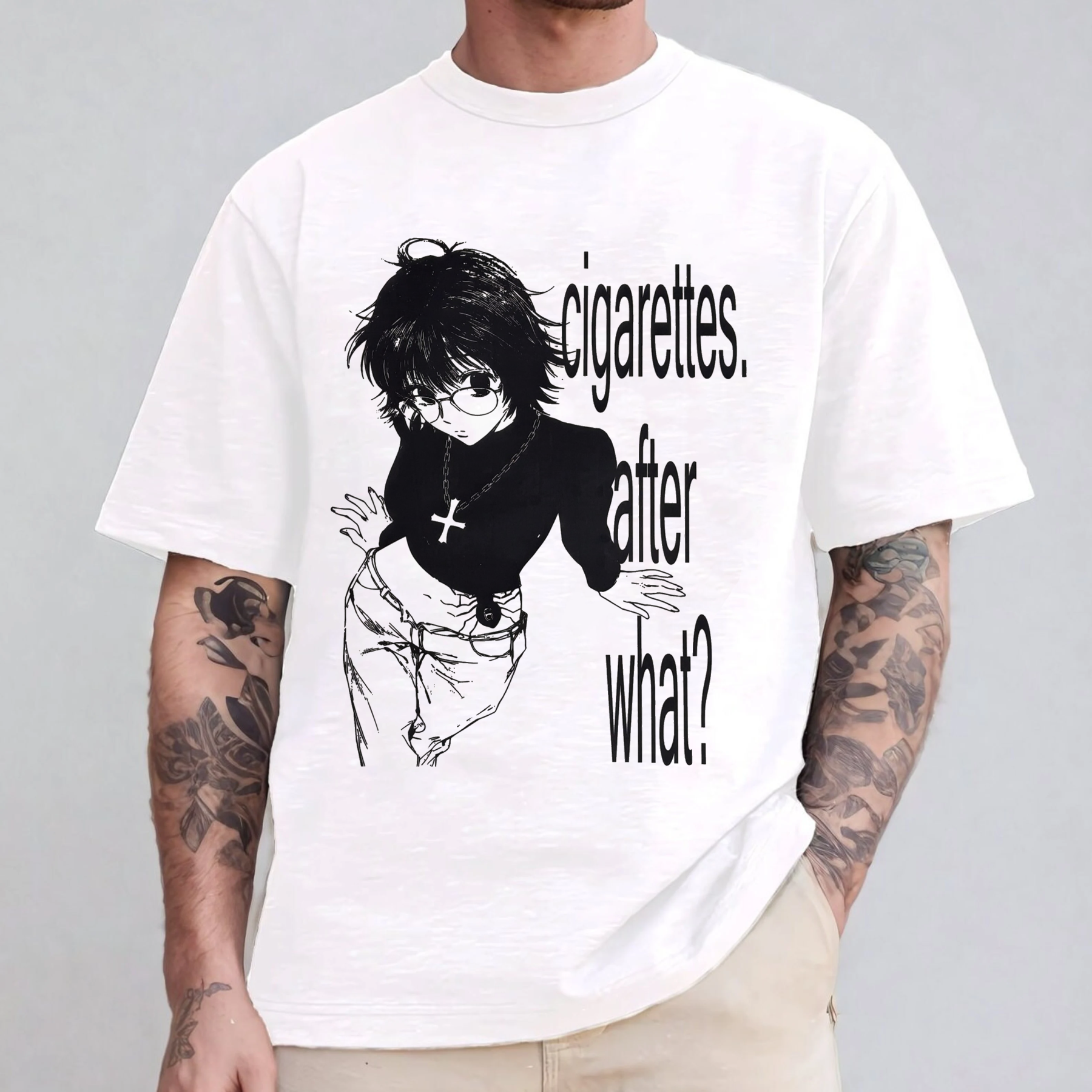 Cigarettes After What? Shizuku Hunter x Hunter  Graphic Oversize Unisex Shirts/Crewneck/Hoodie