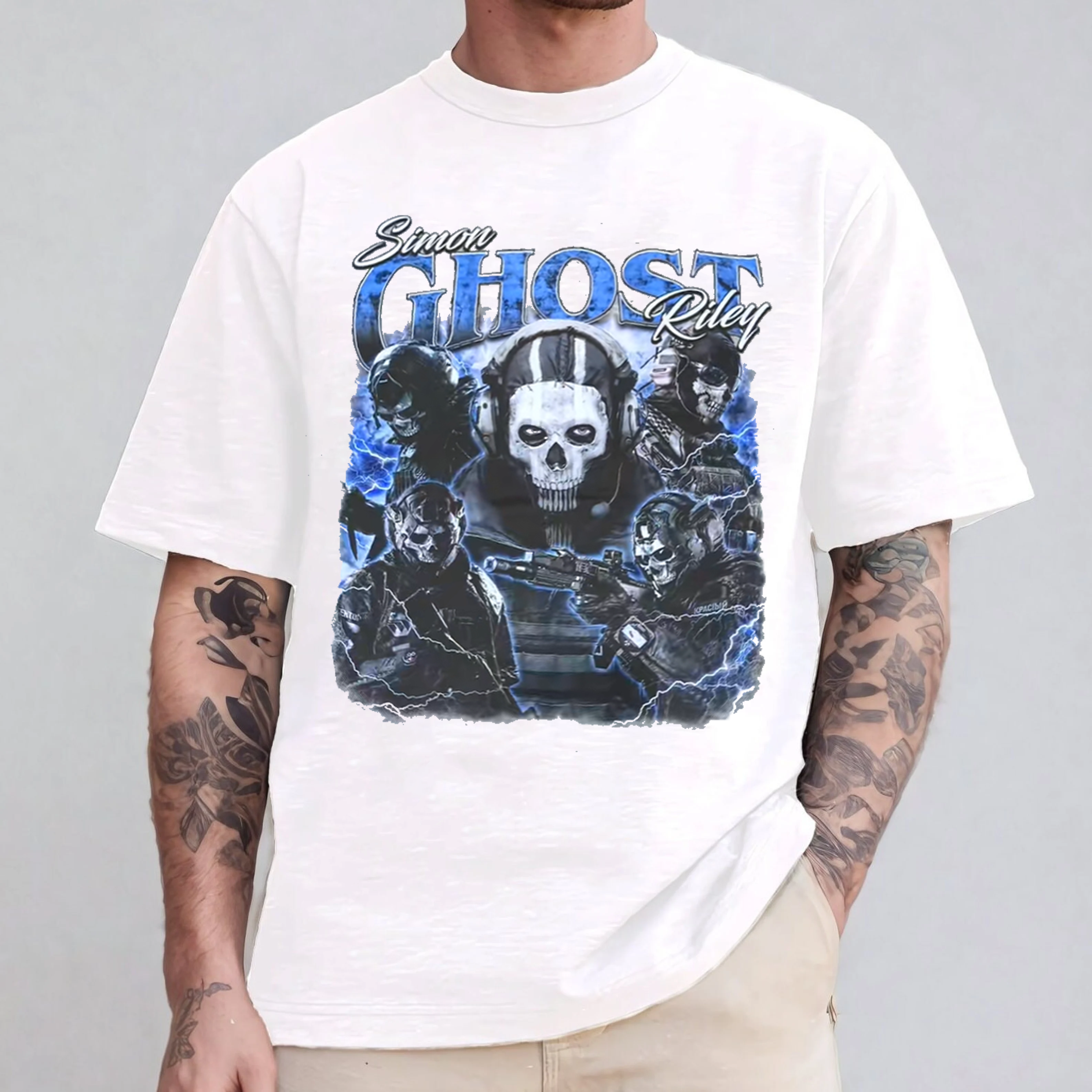Simon Ghost Riley,Call of Duty Graphic Oversize Unisex Shirts/Crewneck/Hoodie