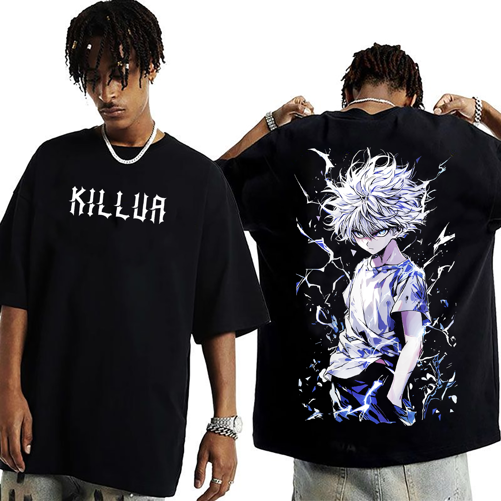 Hunter X Hunter Killua Anime  Unisex Washed T-Shirt