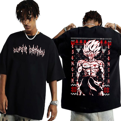 Ugly Sweater Super Saiyan ,Dragon Ball Christmas Unisex T-shirt/Crewneck/Hoodie