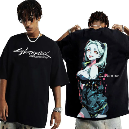 Rebecca - Cyberpunk: Edgerunners Anime Vintage Oversized T-shirt/Crewneck/Hoodie