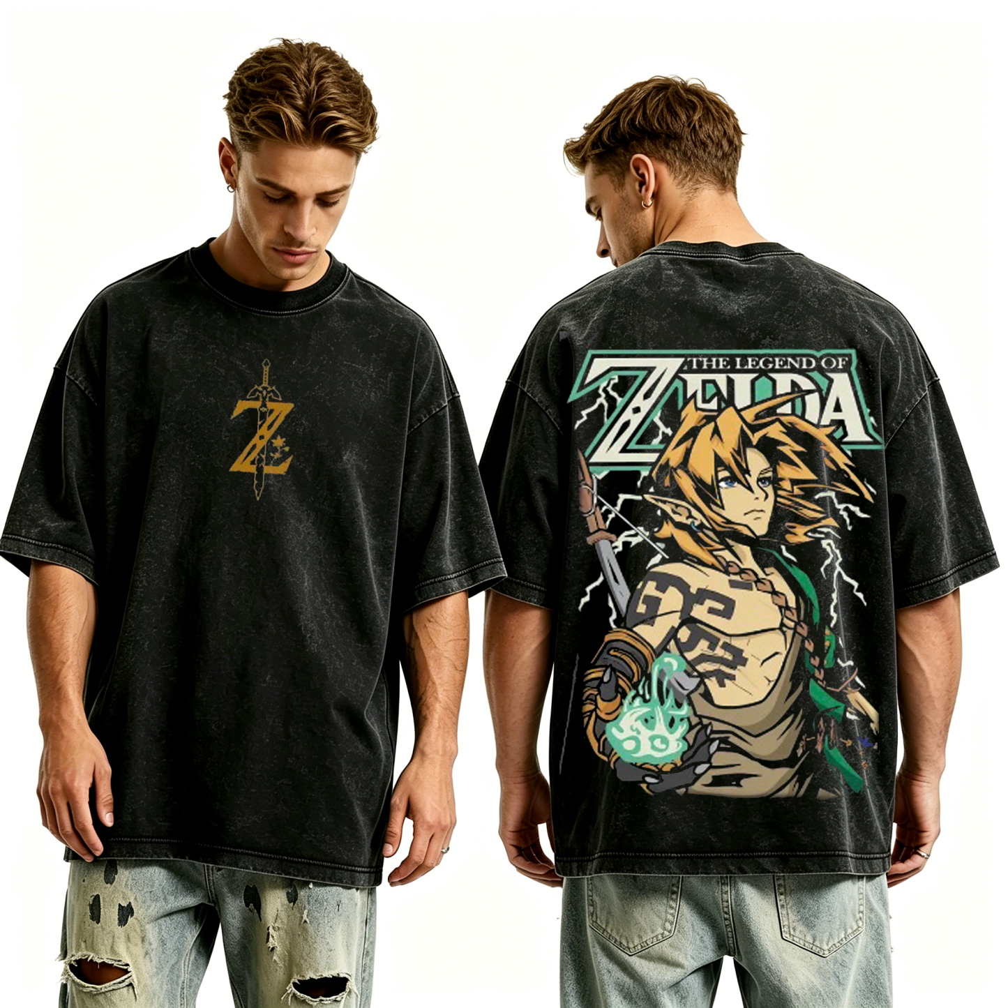 The Legend of Zelda Game Unisex Washed T-Shirt