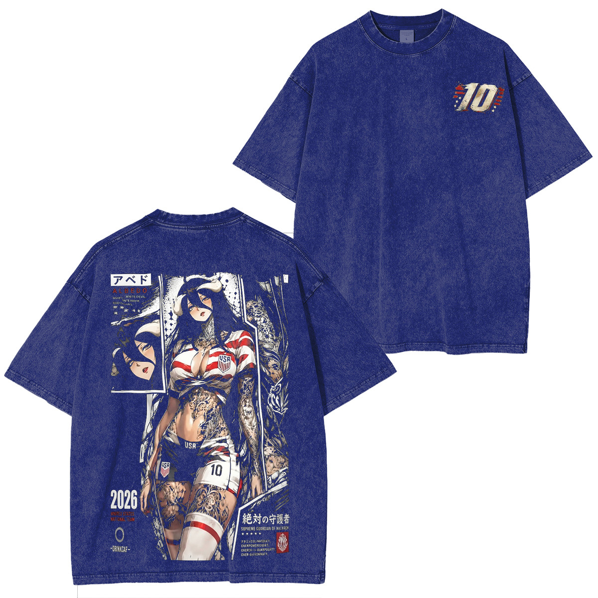 Albedo Overlord Vintage Unisex Washed T-Shirt