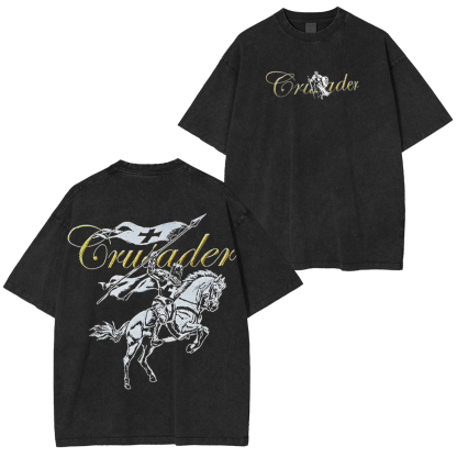 Crusader Vintage Unisex  Washed Hoodie/T-Shirt/Sweatshirt