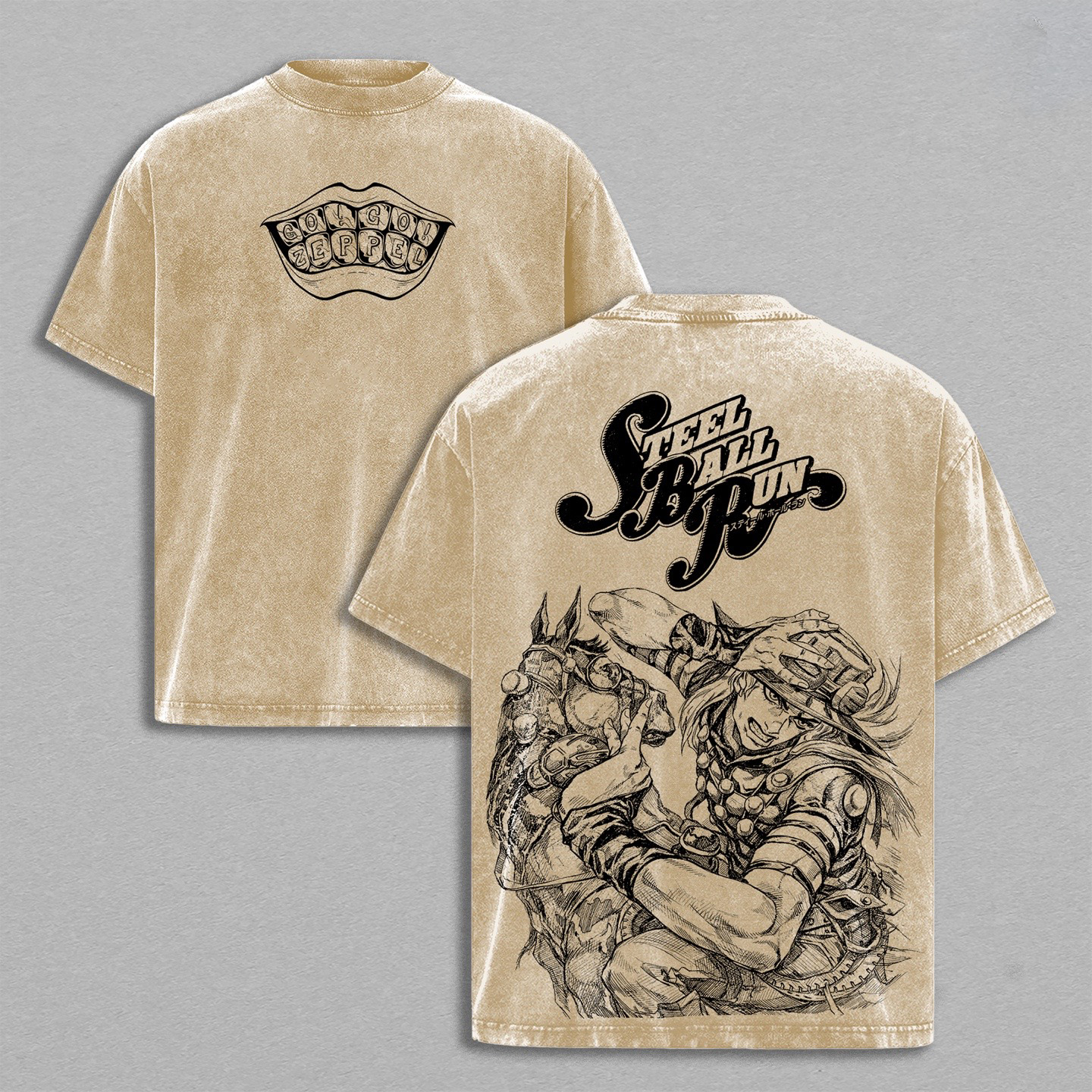 JOJO Gyro Zeppeli Unisex  Washed T-Shirt