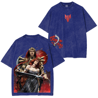 Red Risin Darrow and Eo Vintage Unisex  Washed T-Shirt