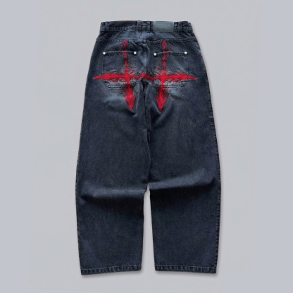 [Copy]One Piece Washed Jeans