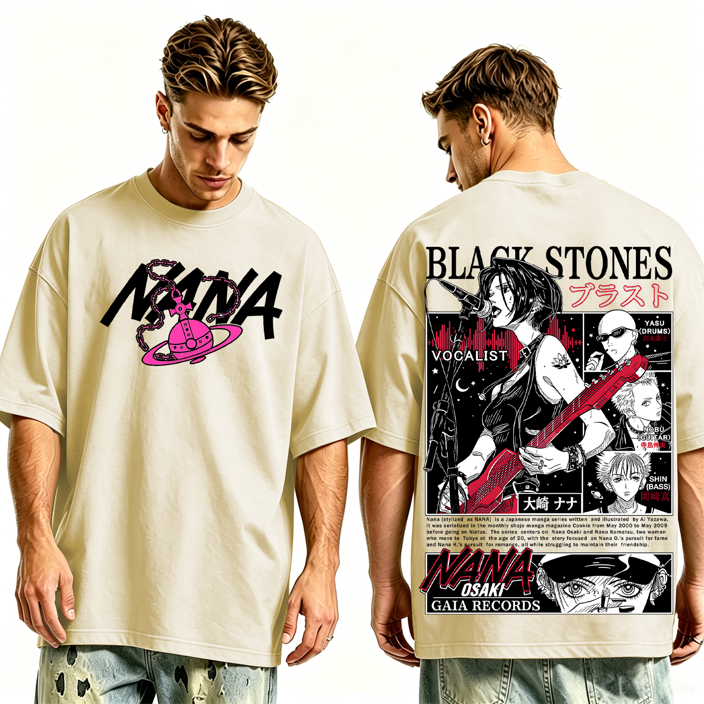 Black Stones Nana Washed T-shirt/Crewneck/Hoodie