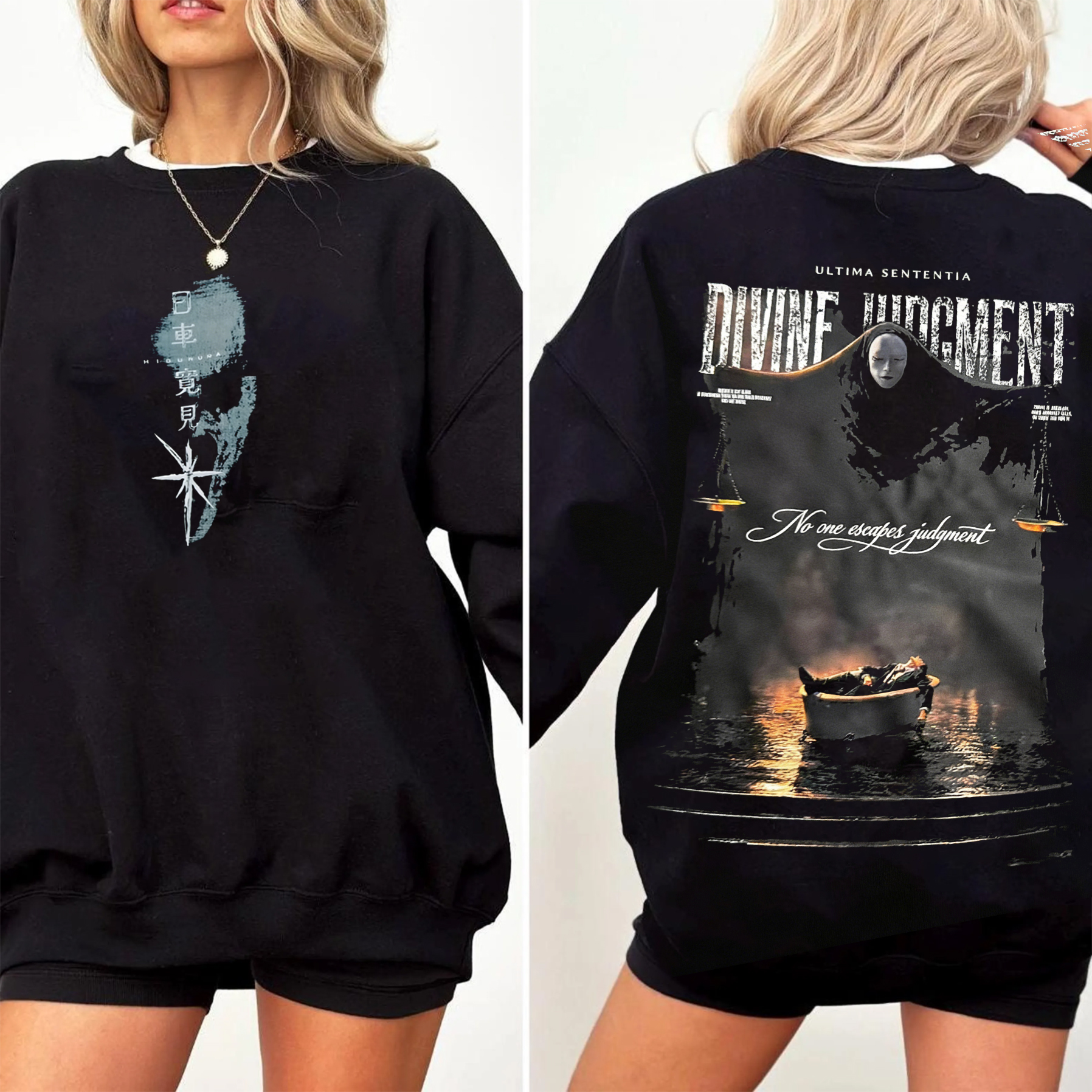 Jujutsu Kaisen Fatal Verdict BlackOversized T-shirt/Crewneck/Hoodie