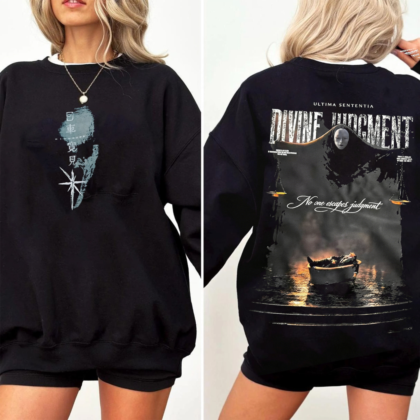 Jujutsu Kaisen Fatal Verdict BlackOversized T-shirt/Crewneck/Hoodie