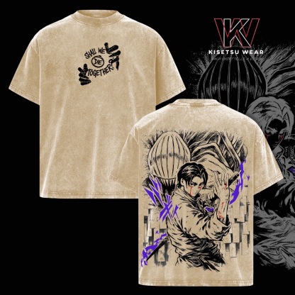 Gaara Naruto Anime Anime Double  Vintage Washed T-shirt/Crewneck/Hoodie