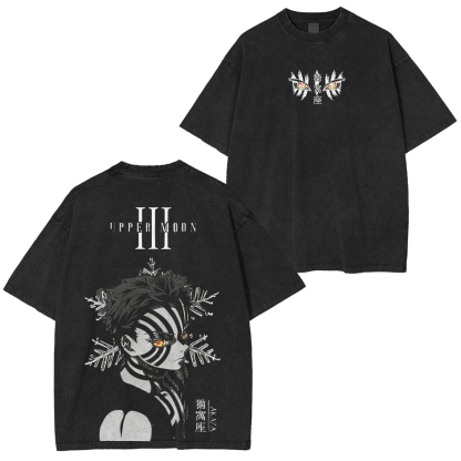 Akaza,Demon Slayer Vintage Tee