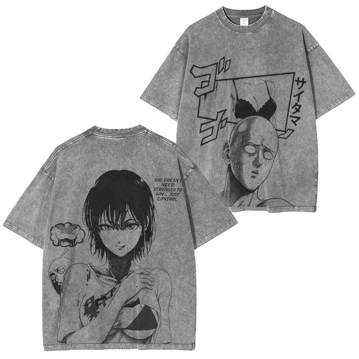 saitamafubuki onepunchmanseason3 Vintage Washed T-shirt/Crewneck/Hoodi