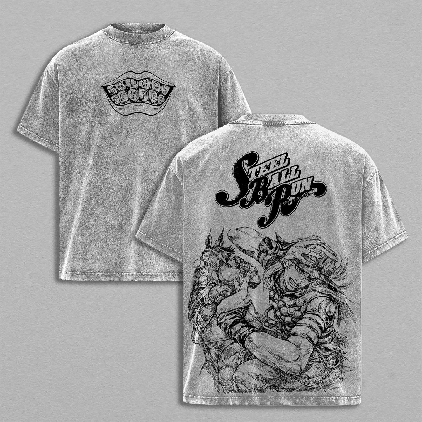 JOJO Gyro Zeppeli Unisex  Washed T-Shirt