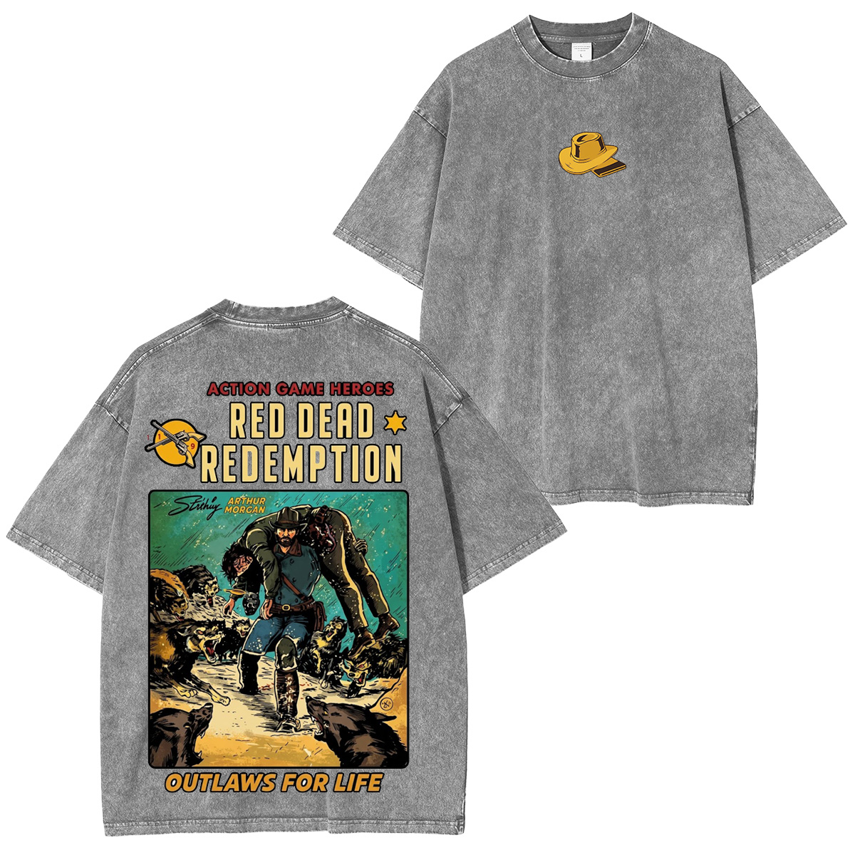 Arthur Morgan x Red Dead Redemption Vintage washed T-shirt/Crewneck/Hoodie