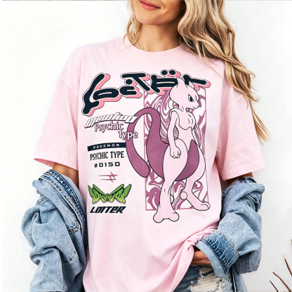 Pokémon By Loiter Mewtwo Unisex Shirts/Crewneck/Hoodie
