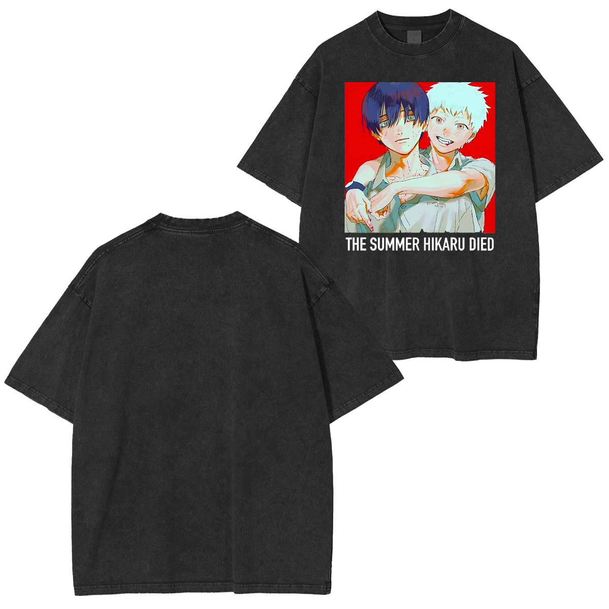 thesummerhikarudied:Hikaru and Yoshiki Official Art Double Retro Washed T-Shirt