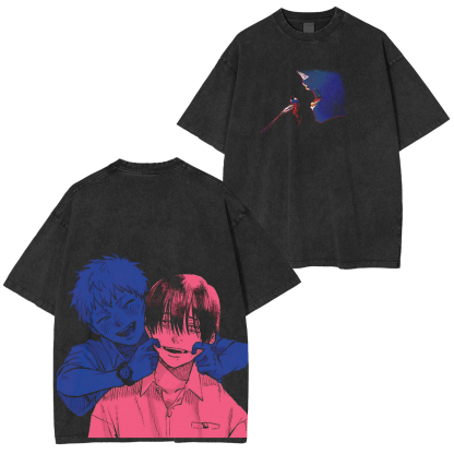 thesummerhikarudied:Hikaru and Yoshiki Official Art Double Retro Washed T-Shirt