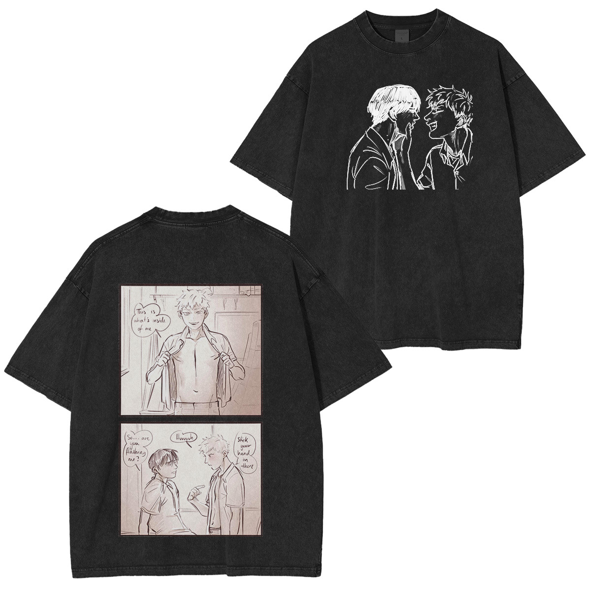 thesummerhikarudied:Hikaru and Yoshiki Official Art Double Retro Washed T-Shirt