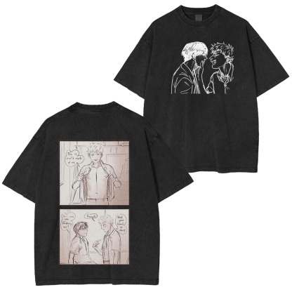 thesummerhikarudied:Hikaru and Yoshiki Official Art Double Retro Washed T-Shirt