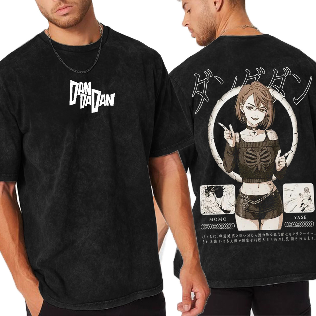 Momo Ayase Dandadan Anime Manga Vintage Unisex Washed T-Shirt