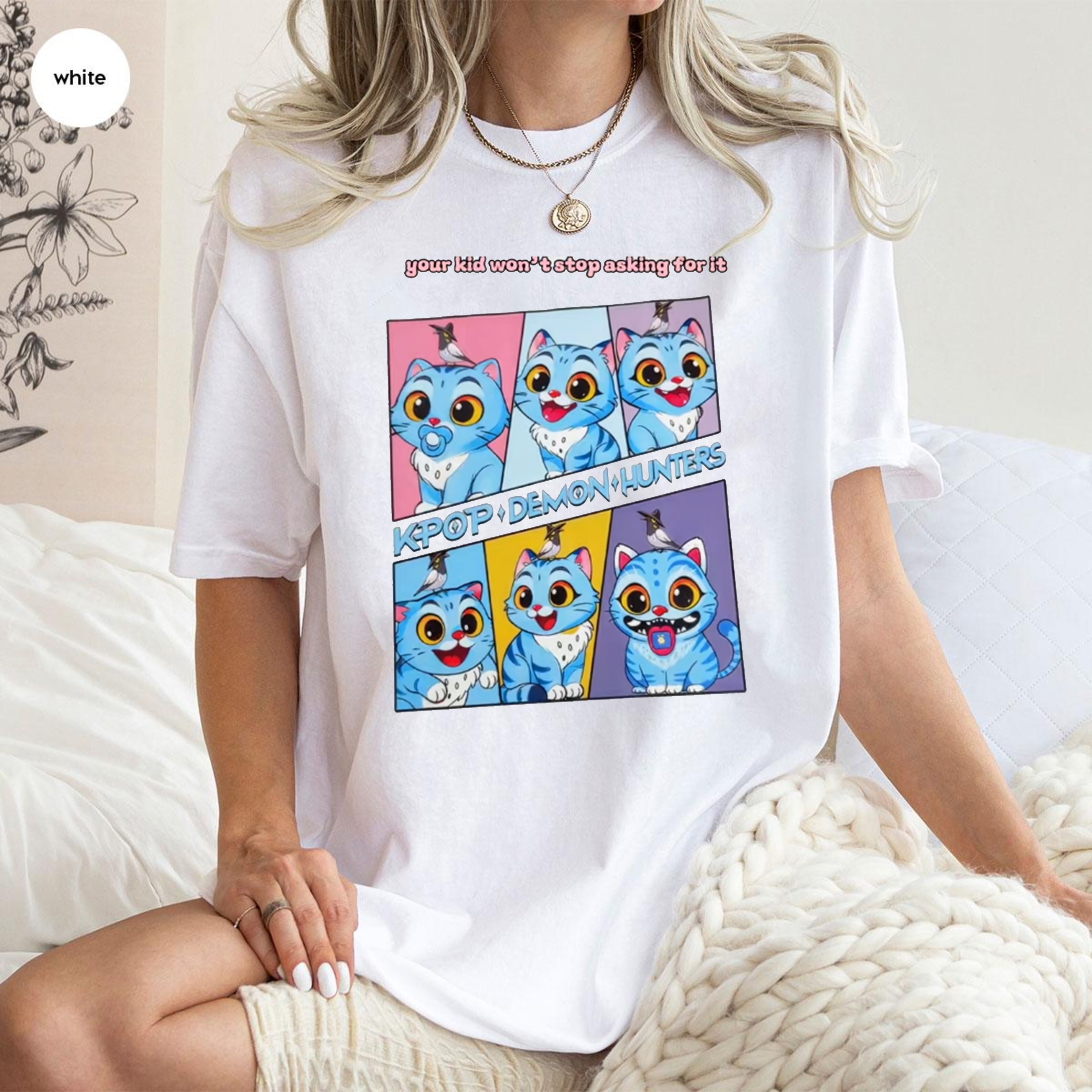 Derpy Kpop Demon Hunters Tiger Unisex T-shirt/Crewneck/Hoodie