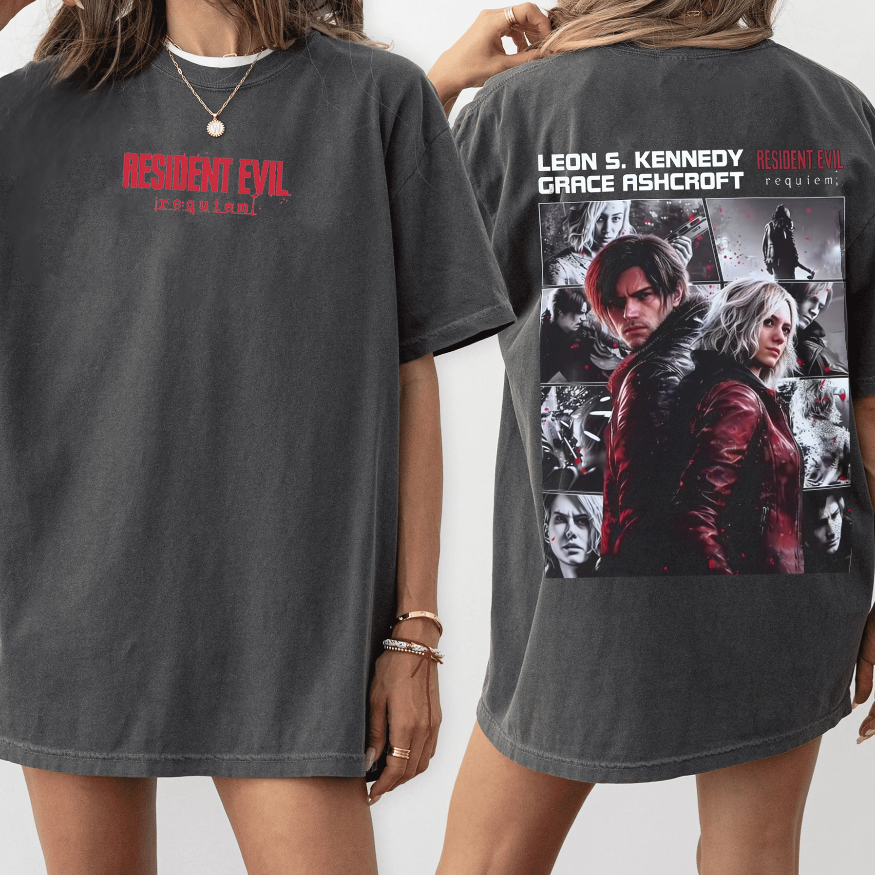 Re9 Graceashcroft And Leonkennedy Oversized T-shirt/Crewneck/Hoodie
