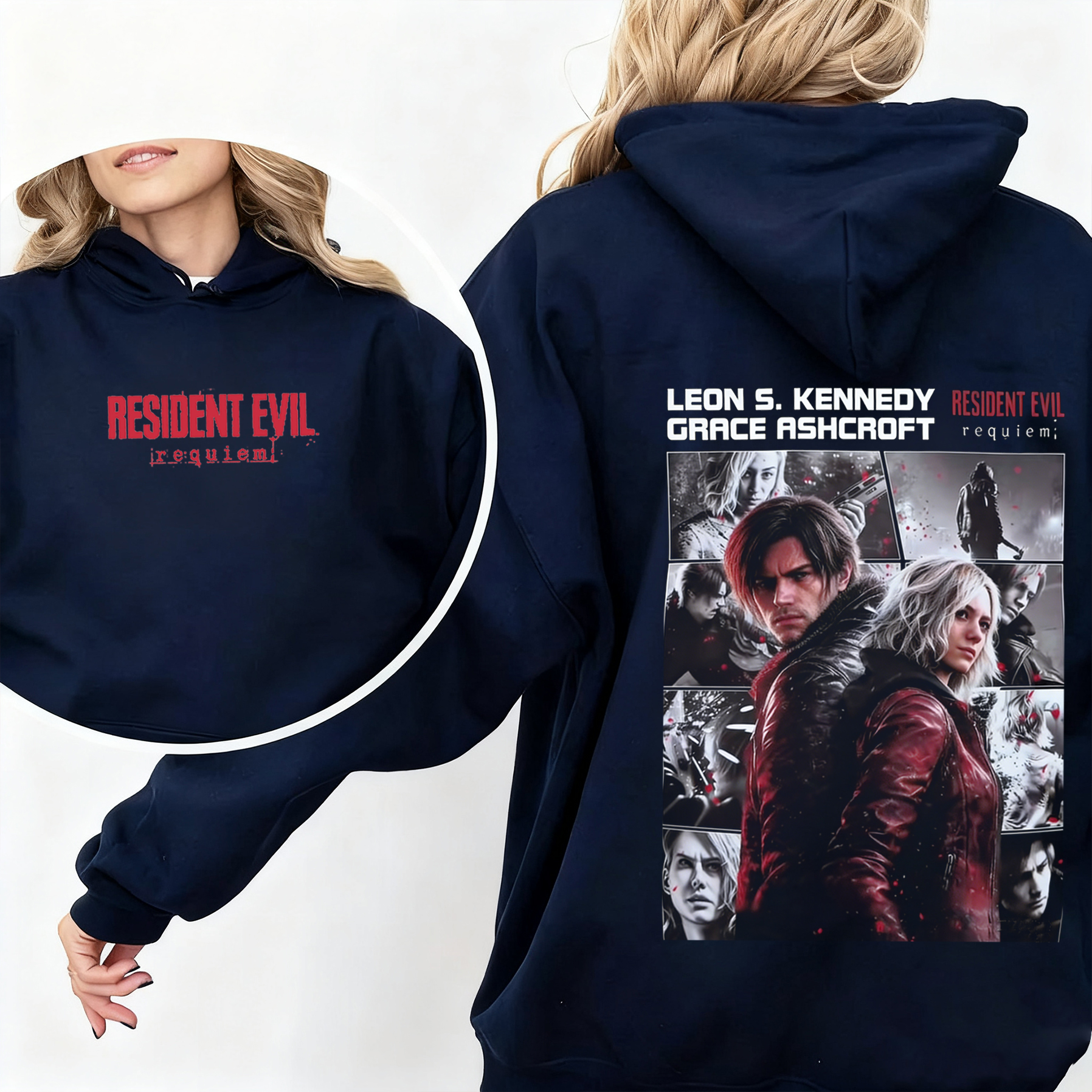 Re9 Graceashcroft And Leonkennedy Oversized T-shirt/Crewneck/Hoodie