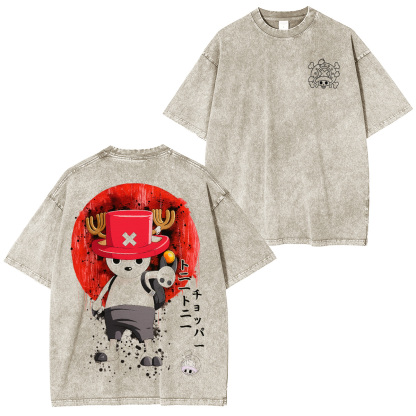 One Piece Chopper Washed Unisex T-Shirt