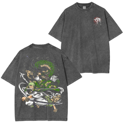 Lufdy Y Zoro Unisex Washed T-Shirt/Hoodie/Pullover Sweatshirt