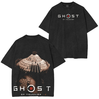 Ghost of Tsushima Katana Slash  Quiet But Deadly Drip Vintage Washed Unisex T-Shirt