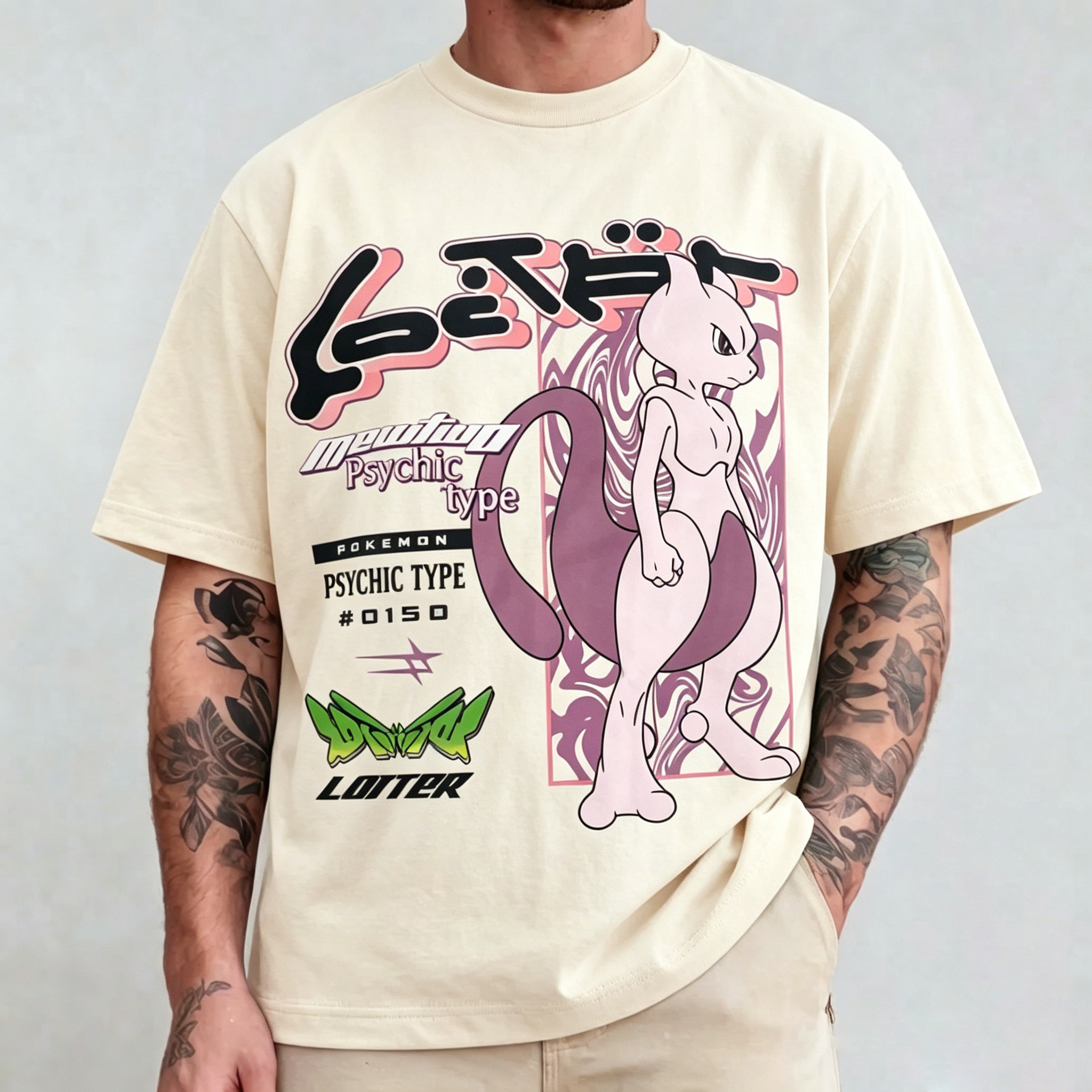 Pokémon By Loiter Mewtwo Unisex Shirts/Crewneck/Hoodie