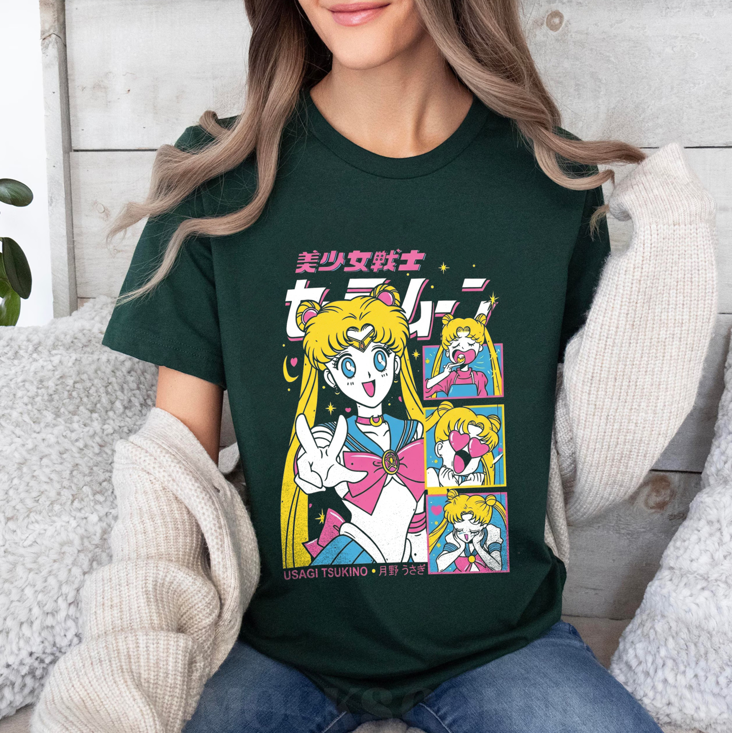 Sailor Moon Unisex Washed T-Shirt