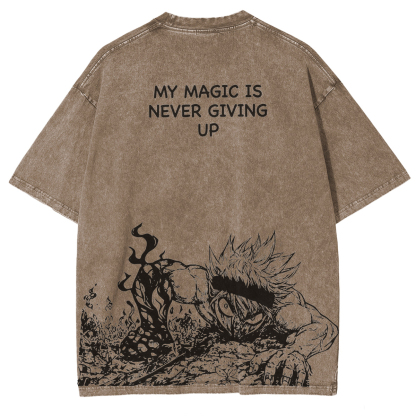 Black Clover Aska Vintage washed T-shirt/Crewneck/Hoodie