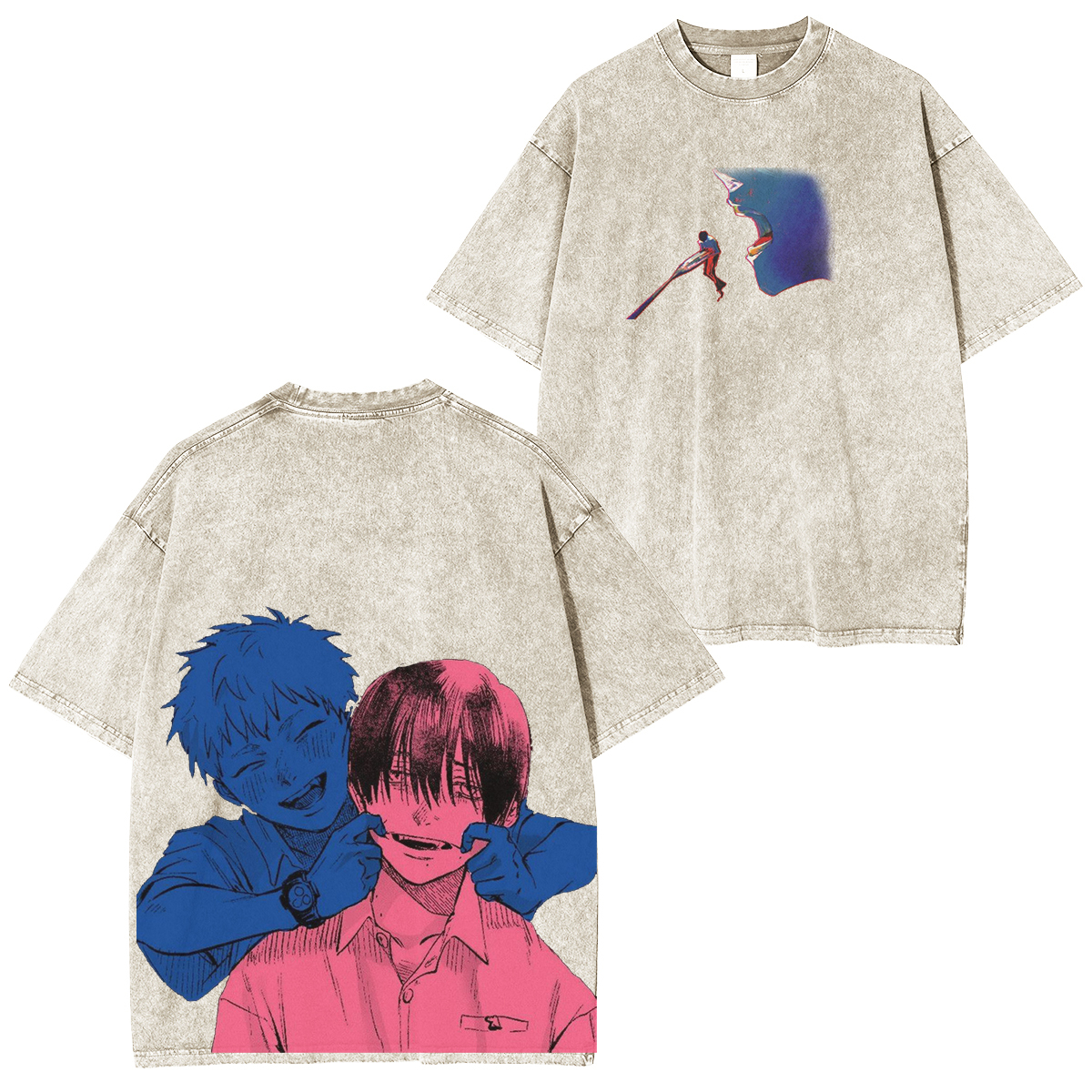 thesummerhikarudied:Hikaru and Yoshiki Official Art Double Retro Washed T-Shirt