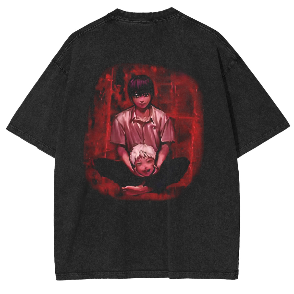 thesummerhikarudied:Hikaru and Yoshiki Official Art Double Retro Washed T-Shirt