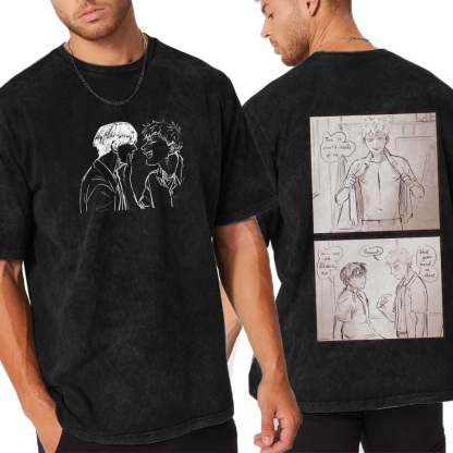 thesummerhikarudied:Hikaru and Yoshiki Official Art Double Retro Washed T-Shirt