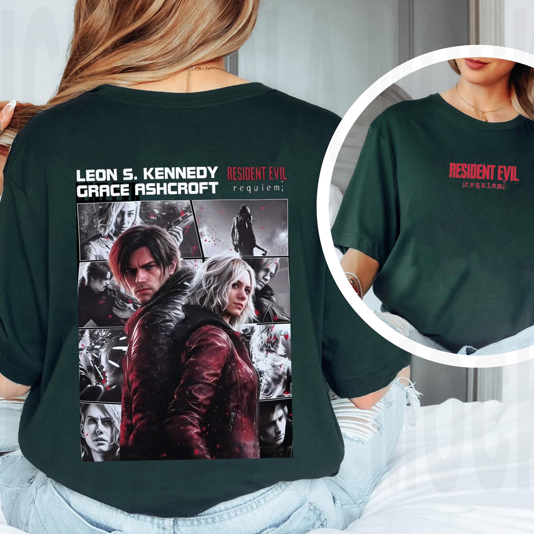 Re9 Graceashcroft And Leonkennedy Oversized T-shirt/Crewneck/Hoodie